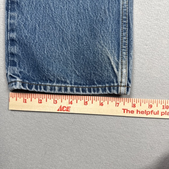 Vintage Levis 501 Jeans Mens 34x28 Blue Washout Work Pants Button Fly (Tag36x31) - Picture 7 of 13
